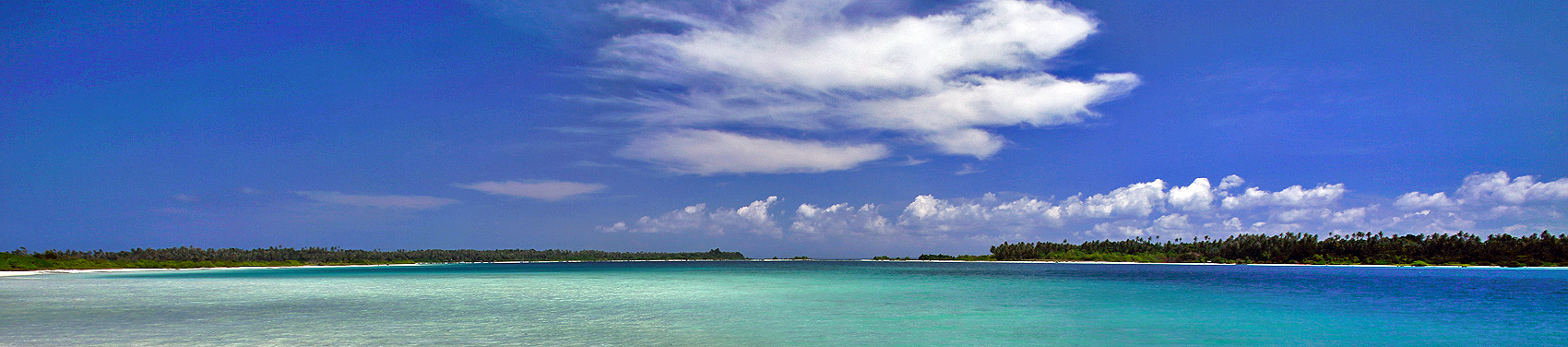 Wunga Island lagoon, off the west coast of North Nias (Nias Utara), Nias Island, Indonesia.